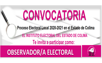 Participa como Observador Electoral 2021