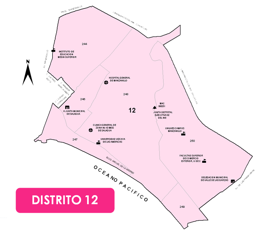Mapa del Distrito 12