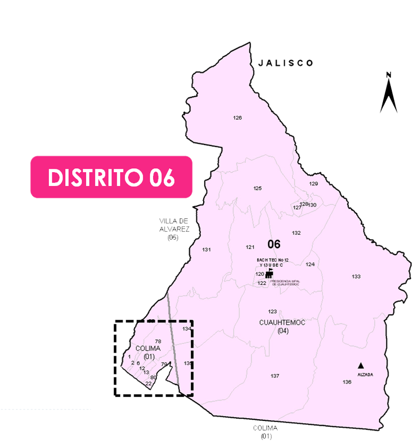 Mapa del Distrito 6